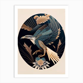 Archaeopteryx Terrazzo Style Dinosaur Art Print