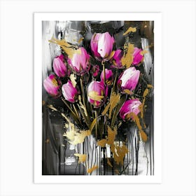 Pink Tulips 10 Art Print