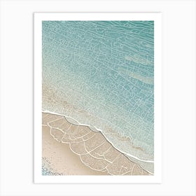 Sand And Sea 1 Art Print