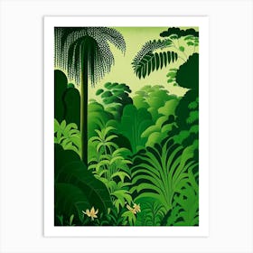 Grenada Green Rousseau Inspired Tropical Destination Art Print