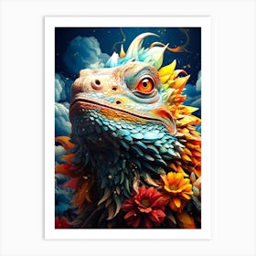 Iguana Art Print