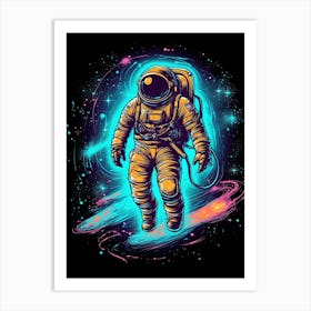 Astronaut In Space 17 Art Print