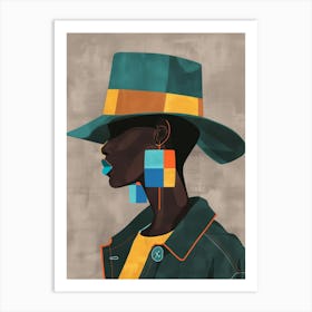 Woman In A Hat 103 Art Print