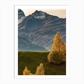 Autumn In The Alps 9 Art Print