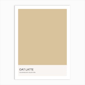 Oat Latte Colour Block Poster Art Print