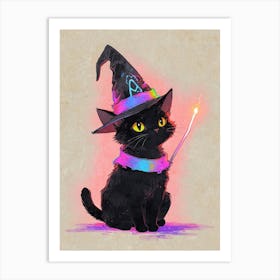 Witch Cat 2 Art Print