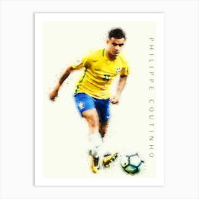 Philippe Coutinho Brazil Art Print