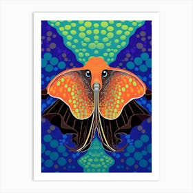 Blanket Octopus Pop Art Illustration 1 Art Print