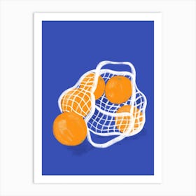 Oranges Bag Art Print