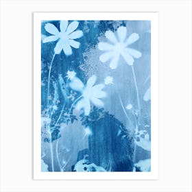 Blue Flower Art Art Print