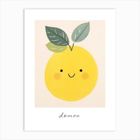Friendly Kids Lemon 5 Poster Art Print