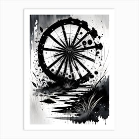 Water Wheel Art Print