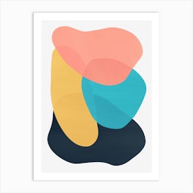 Colorful abstract shapes 14 Art Print