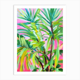 Ponytail Palm Impressionist Painting Art Print