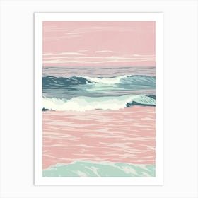 Pink Ocean Art Print