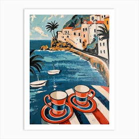 Amalfi Coast Espresso Made In Italy 2 Art Print