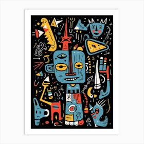 Psychedelic Monsters Art Print