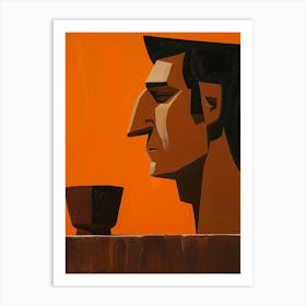 Man With A Cup Art Print