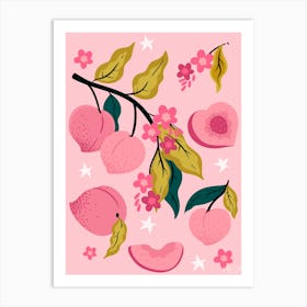 Peach Blossoms 1 Art Print