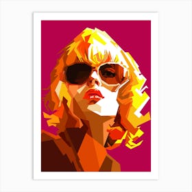 Beauty Woman Retro Fashion Art Print