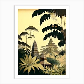 Bali Indonesia Rousseau Inspired Tropical Destination Art Print