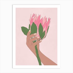 Fragrant Protea Flower Art Print