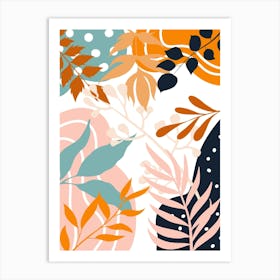 Abstract Leaves 11 Art Print