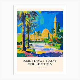 Abstract Park Collection Poster Al Azhar Park Cairo Egypt 3 Art Print