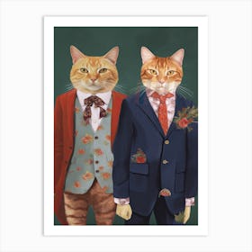 Gucci Fashionista Cats 8 Art Print