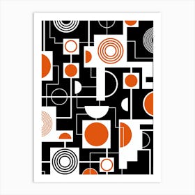 Bauhaus Pattern Minimalist Art Print