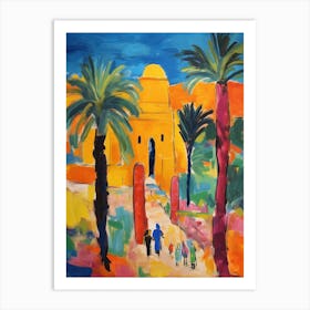 Luxor Egypt 1 Fauvist Painting Art Print