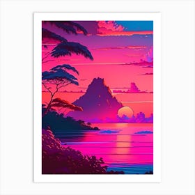 Camiguin Island Sunset Dreamy Landscape 2 Art Print