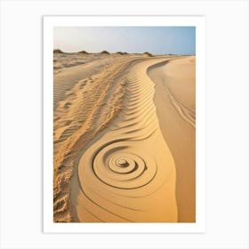Spiral Sand Art Art Print