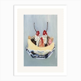 Banana Sundae Art Print