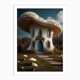 Mushroom House 3 Art Print