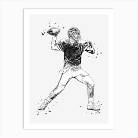 American Football Player Art Print