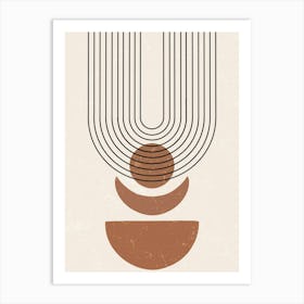 Abstract U Shape Art Print