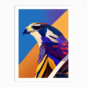 Falcon Pop Matisse Bird Art Print