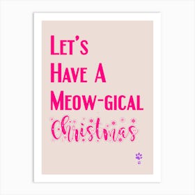 Let'S Have A Meow-Gial Christmas Art Print