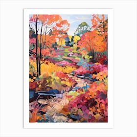 Autumn Gardens Painting Gothenburg Botanical Garden Sweden 3 Art Print