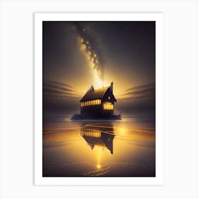 House In The Water Art Print