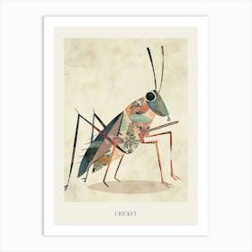 Colourful Insect Illustration Cricket 17 Poster Art Print