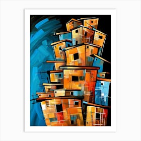 Colorful Houses 3 Art Print