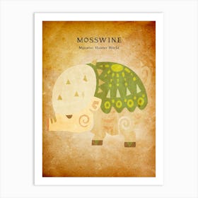 Mosswine Vintage Art Print