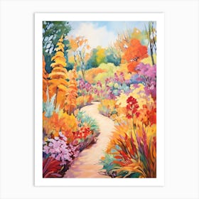 Autumn Gardens Painting Lewis Ginter Botanical Garden Usa 1 Art Print