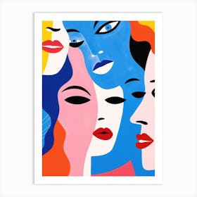 Women'S Faces 4 Art Print