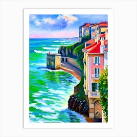 Houses By The Sea Art Print