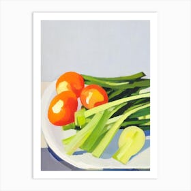 Celery 3 Tablescape vegetable Art Print