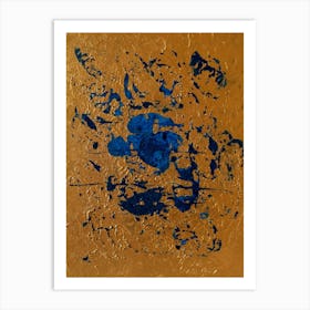 Blue And Gold Art Print