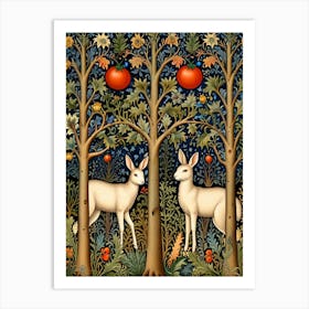 William Morris Deer In The Forest Art Print